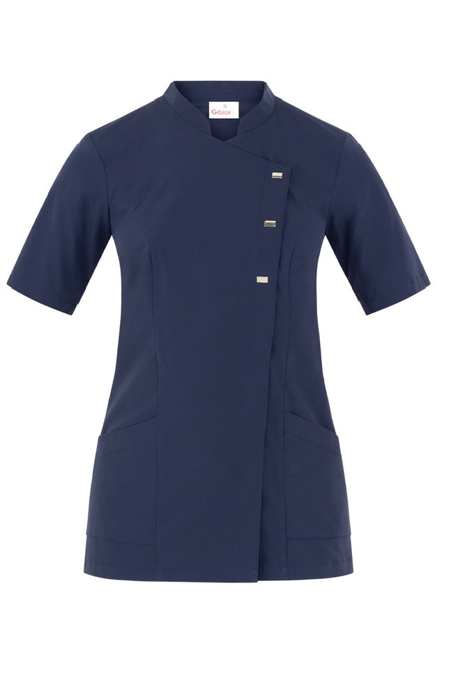 Casacca donna microstretch collo coreana 2-Pockets Greta