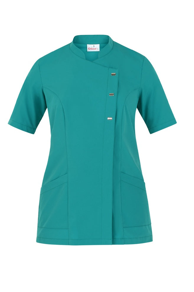 Casacca donna microstretch collo coreana 2-Pockets Greta