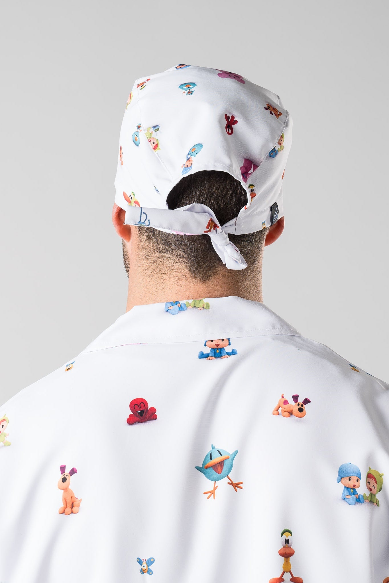 Bandana unisex microfibra fantasia con lacci Pocoyo