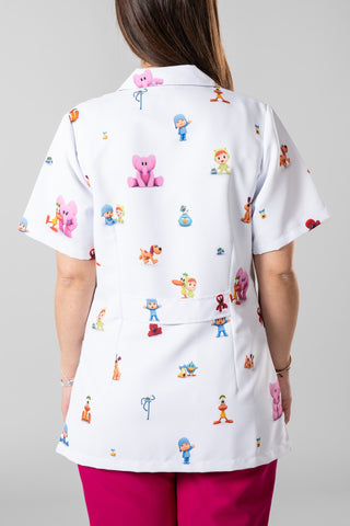 Camice donna microfibra scollo a V 3-Pockets Pocoyo - 2