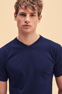 T-Shirt Fruit of the Loom Valueweight scollo a V 165 gr.