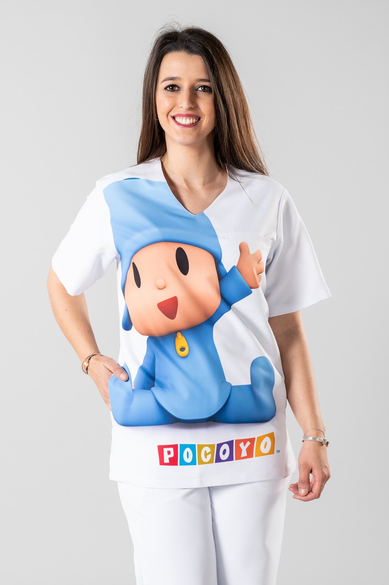 Casacca unisex microfibra scollo a V 3-Pockets Pocoyo