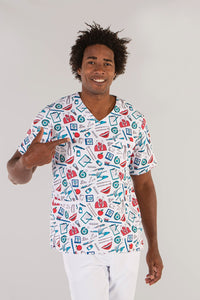 Casacca unisex microfibra fantasia 3-Pockets Ada