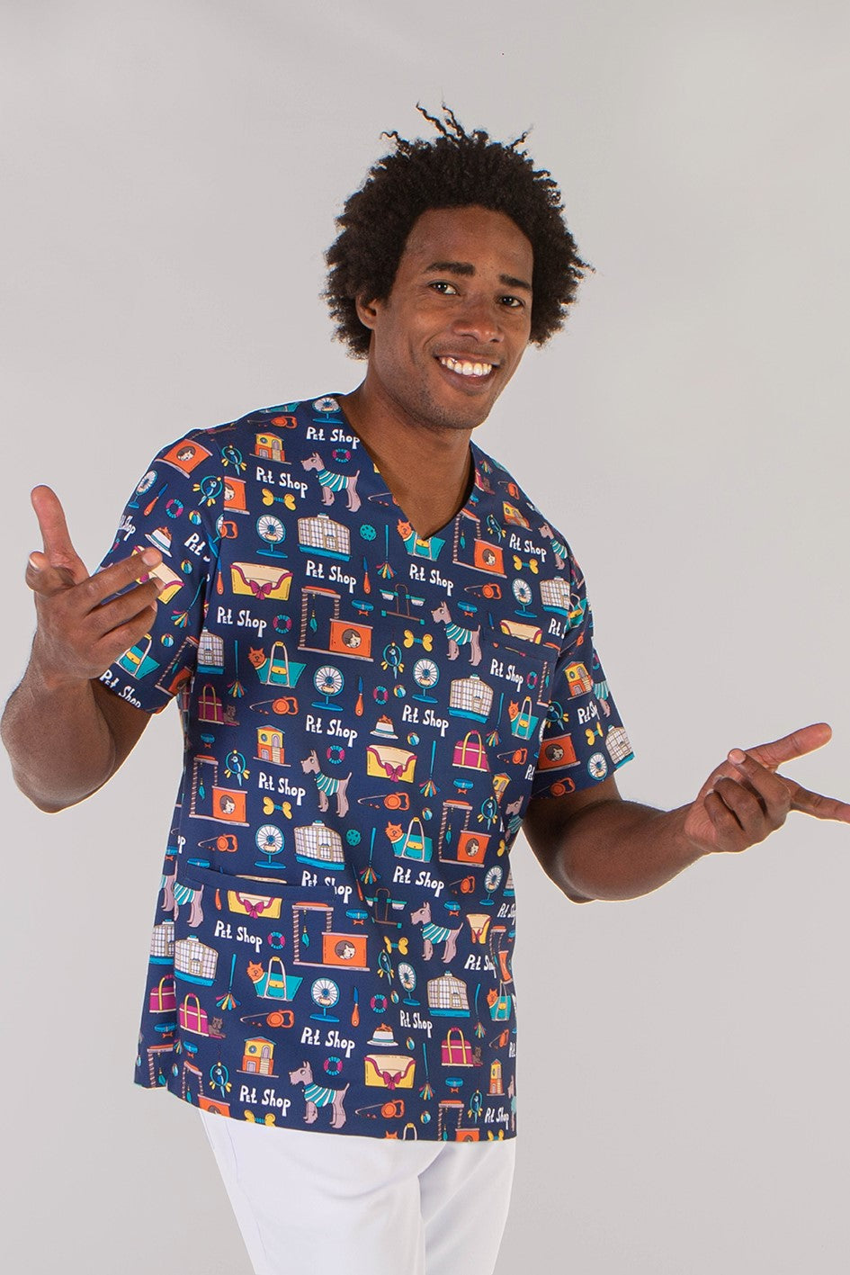 Casacca unisex microfibra fantasia 3-Pockets Ada