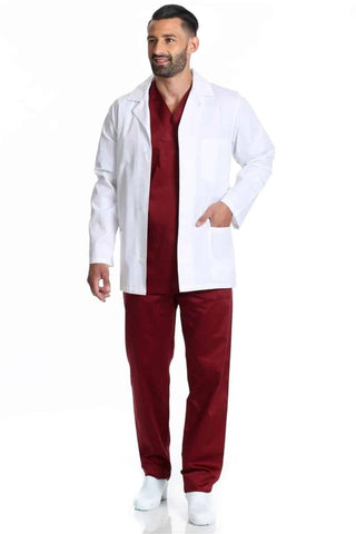 Camice medico corto cotton 3-Pockets - 2