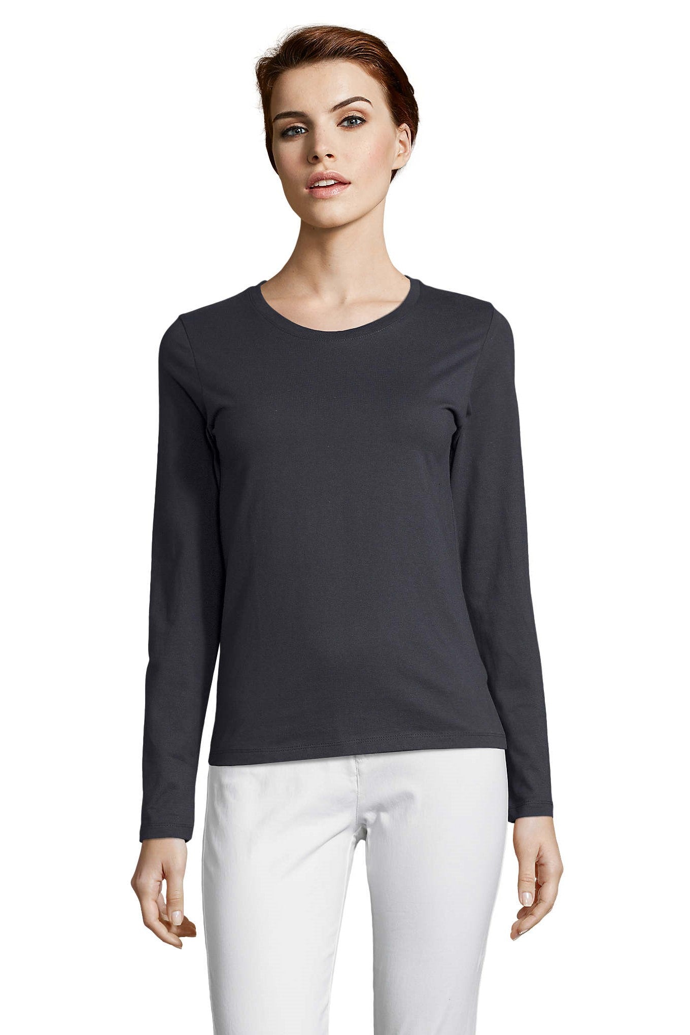 T-shirt donna cotone girocollo Imperial LSL 190 gr