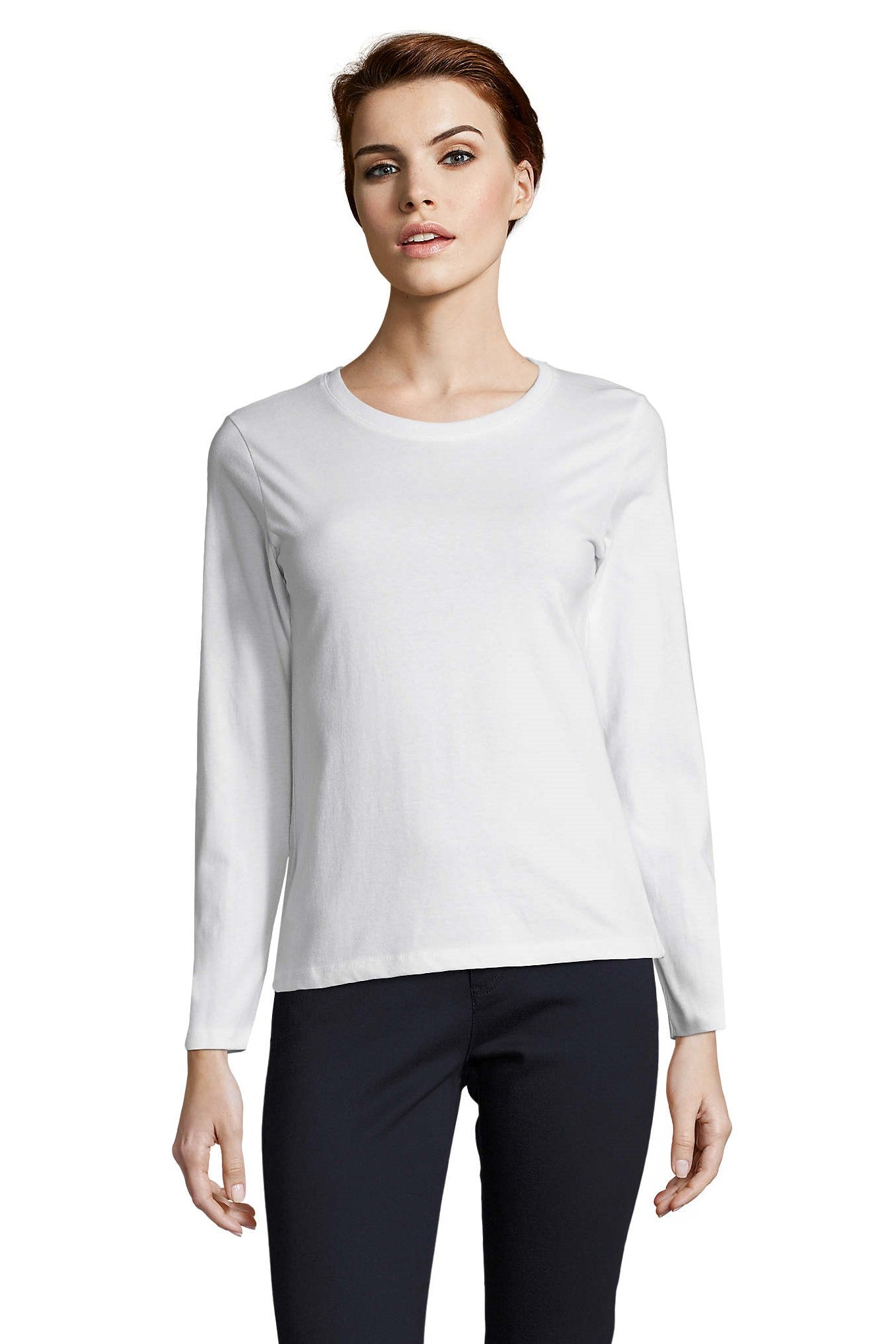 T-shirt donna cotone girocollo Imperial LSL 190 gr