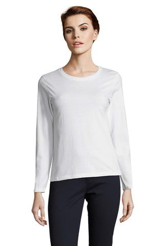 T-shirt donna cotone girocollo Imperial LSL 190 gr