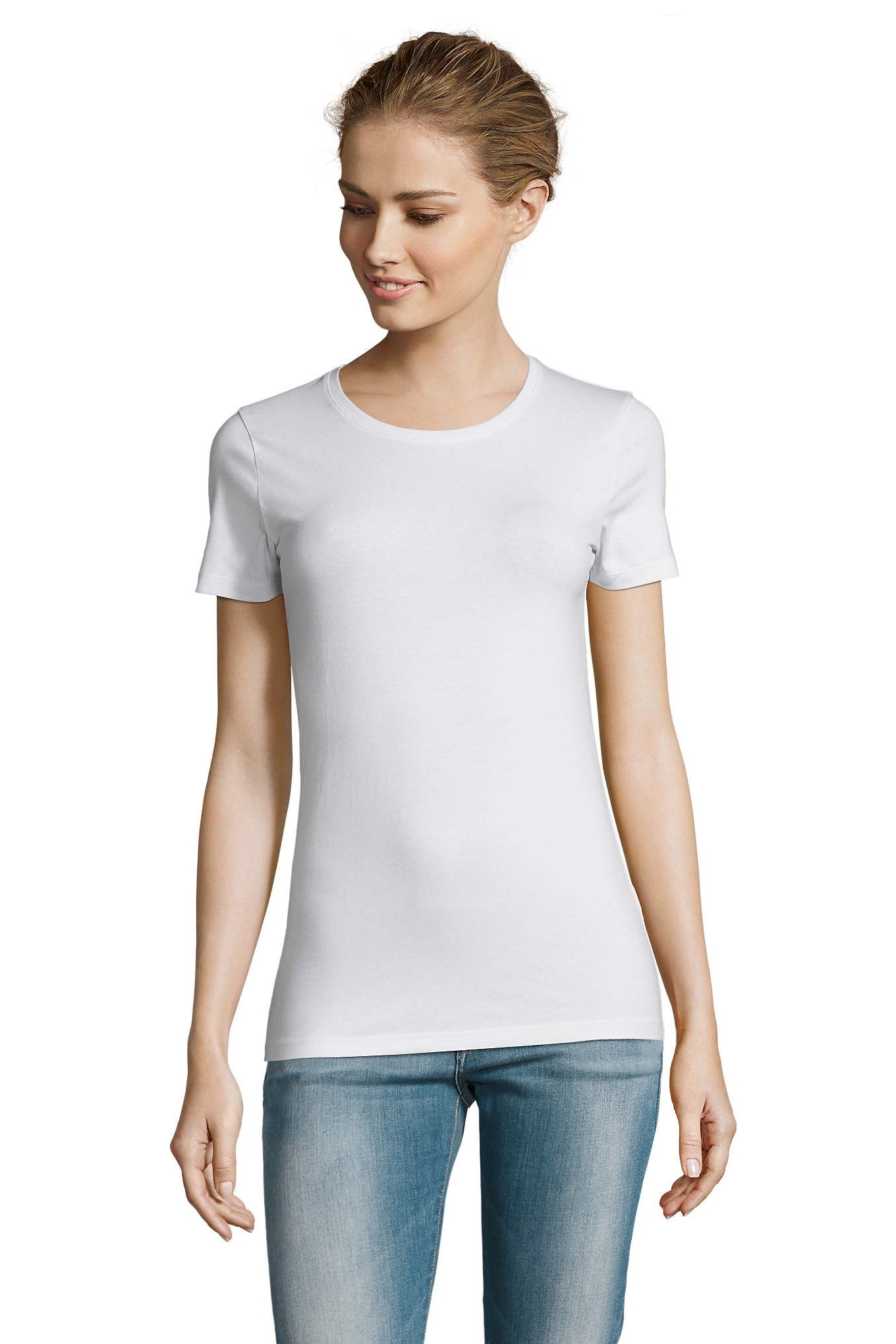 T-shirt donna cotone stretch Millenium 190 gr