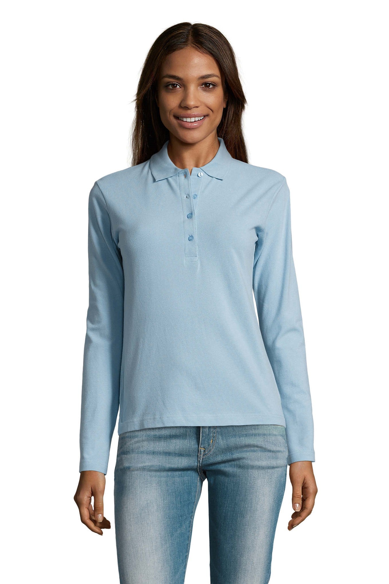 Polo donna cotone Podium 210 gr