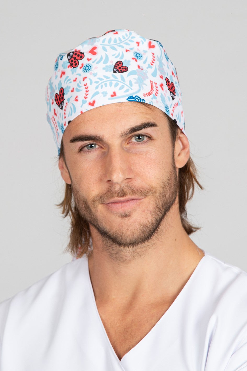 Cuffia unisex microfibra fantasia con elastico