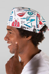 Bandana unisex microfibra fantasia con lacci