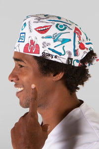 Bandana unisex microfibra fantasia con lacci