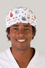 Bandana unisex microfibra fantasia con lacci