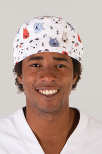 Bandana unisex microfibra fantasia con lacci