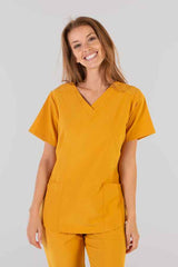 Casacca donna microstretch scollo V 3-Pockets Rosalia