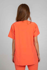 Casacca donna microstretch scollo V 3-Pockets Rosalia