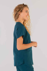 Casacca donna microstretch scollo V 3-Pockets Rosalia