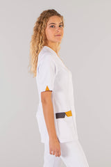 Casacca donna microfibra scollo V 2-Pockets Cris