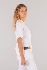 Casacca donna microfibra scollo V 2-Pockets Cris