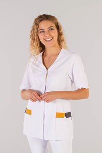 Casacca donna microfibra scollo V 2-Pockets Cris