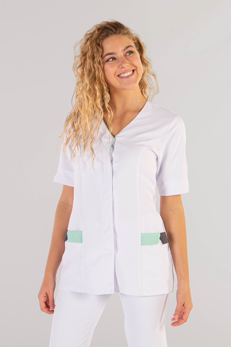 Casacca donna microfibra scollo V 2-Pockets Cris