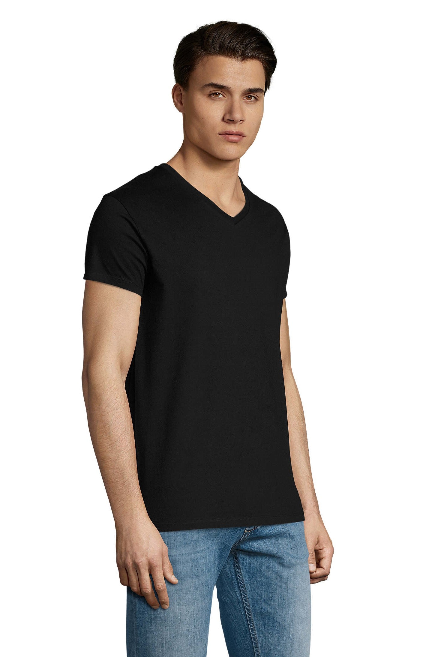 T-shirt uomo cotone scollo V Imperial V 190 gr