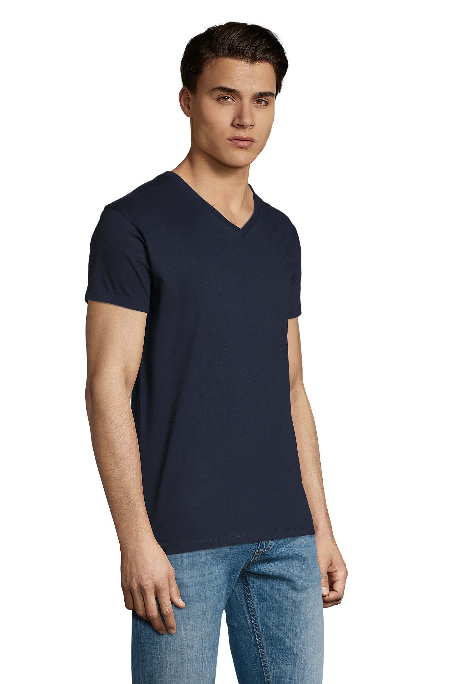 T-shirt uomo cotone scollo V Imperial V 190 gr