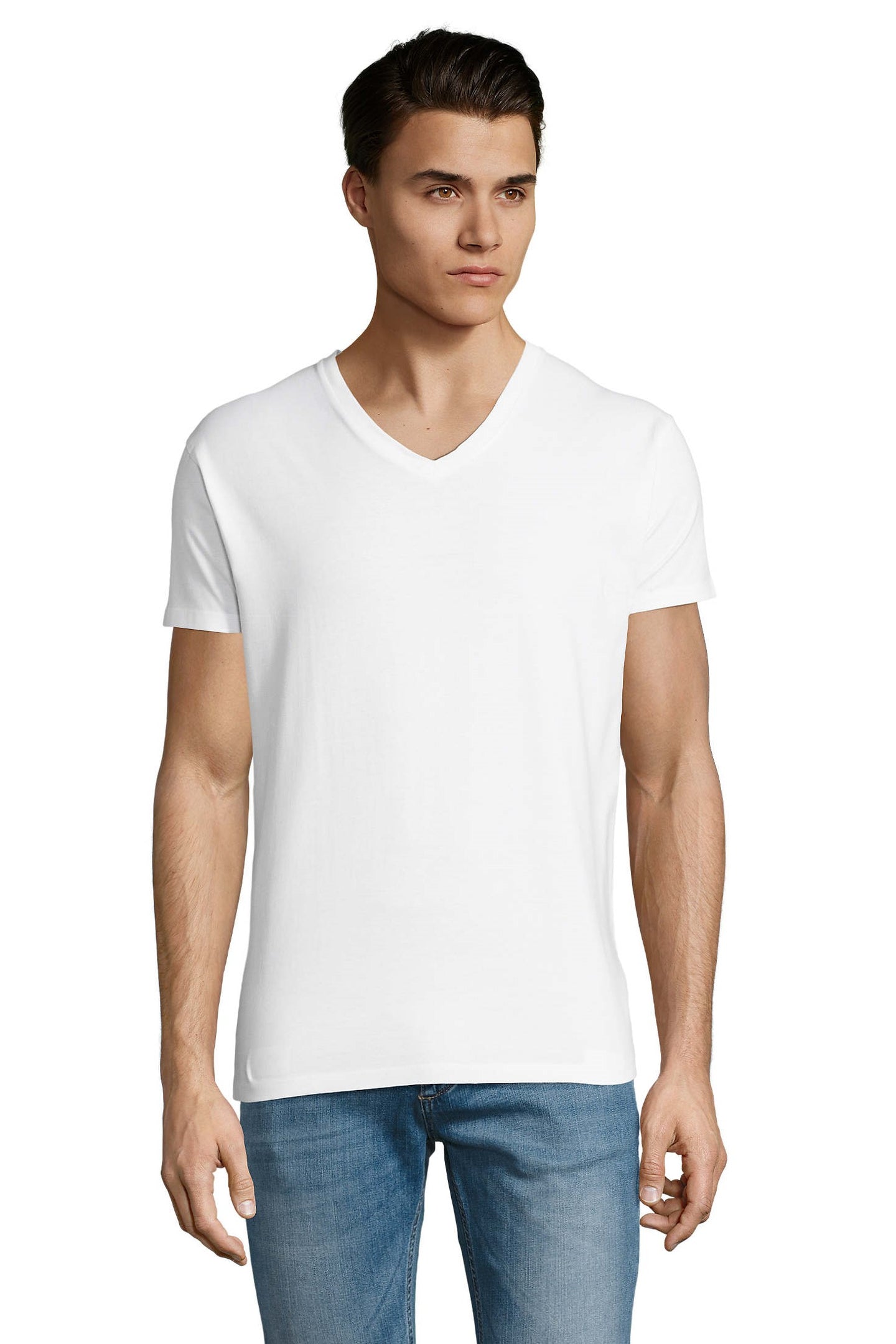 T-shirt uomo cotone scollo V Imperial V 190 gr
