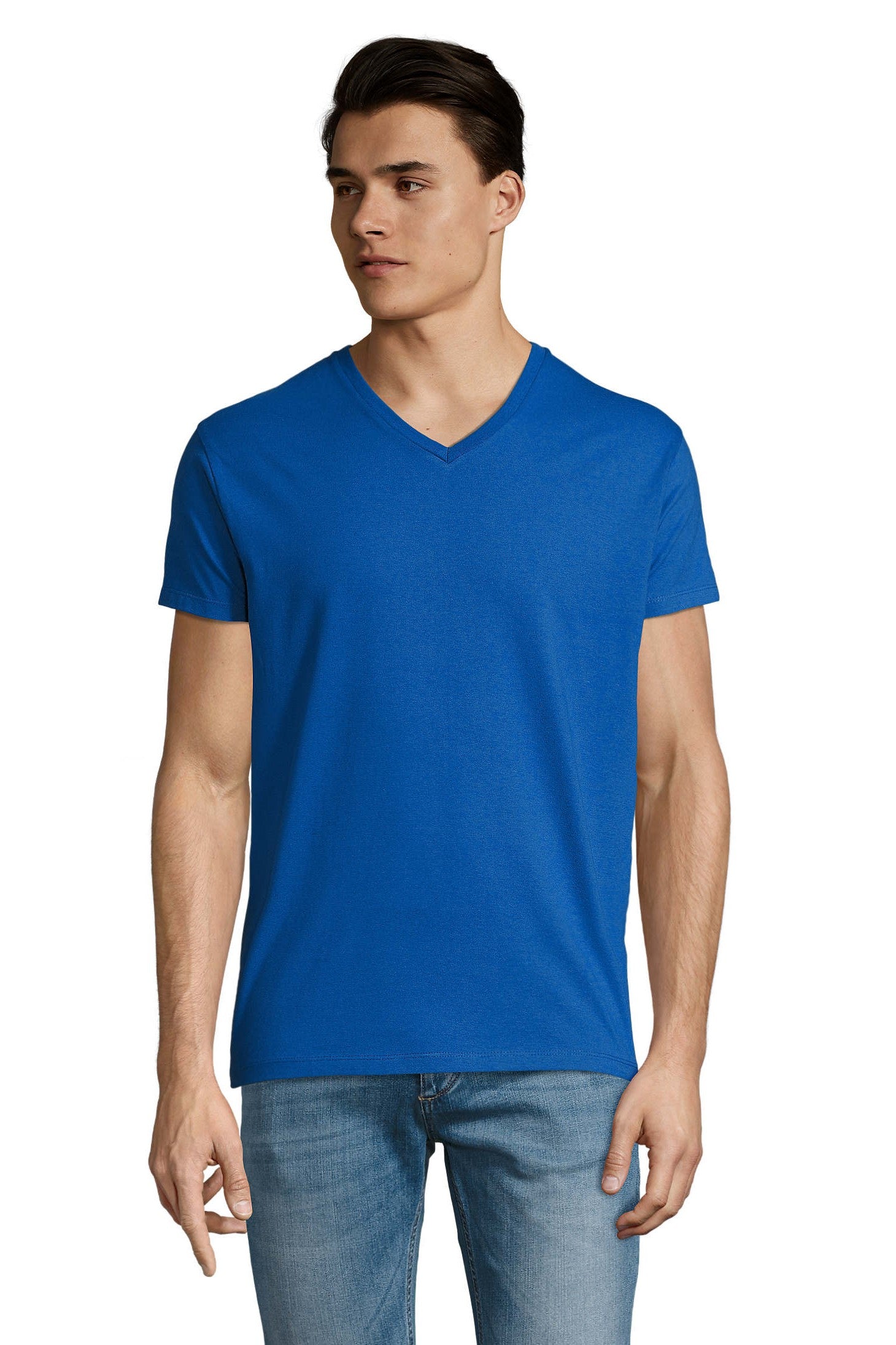 T-shirt uomo cotone scollo V Imperial V 190 gr