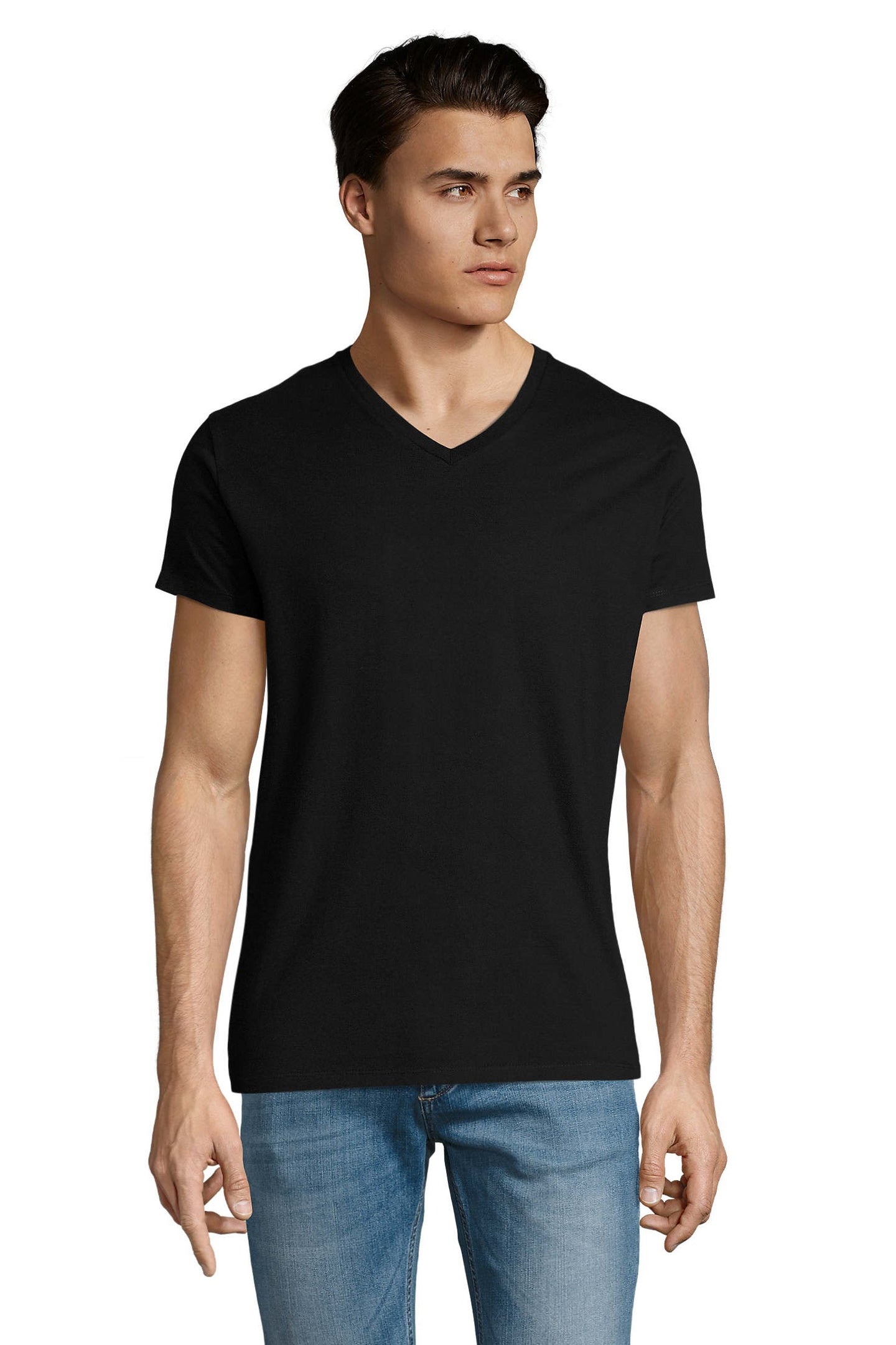T-shirt uomo cotone scollo V Imperial V 190 gr