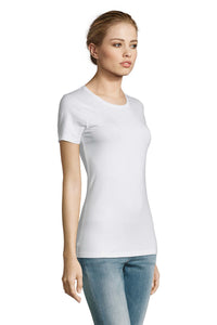 T-shirt donna cotone stretch Millenium 190 gr