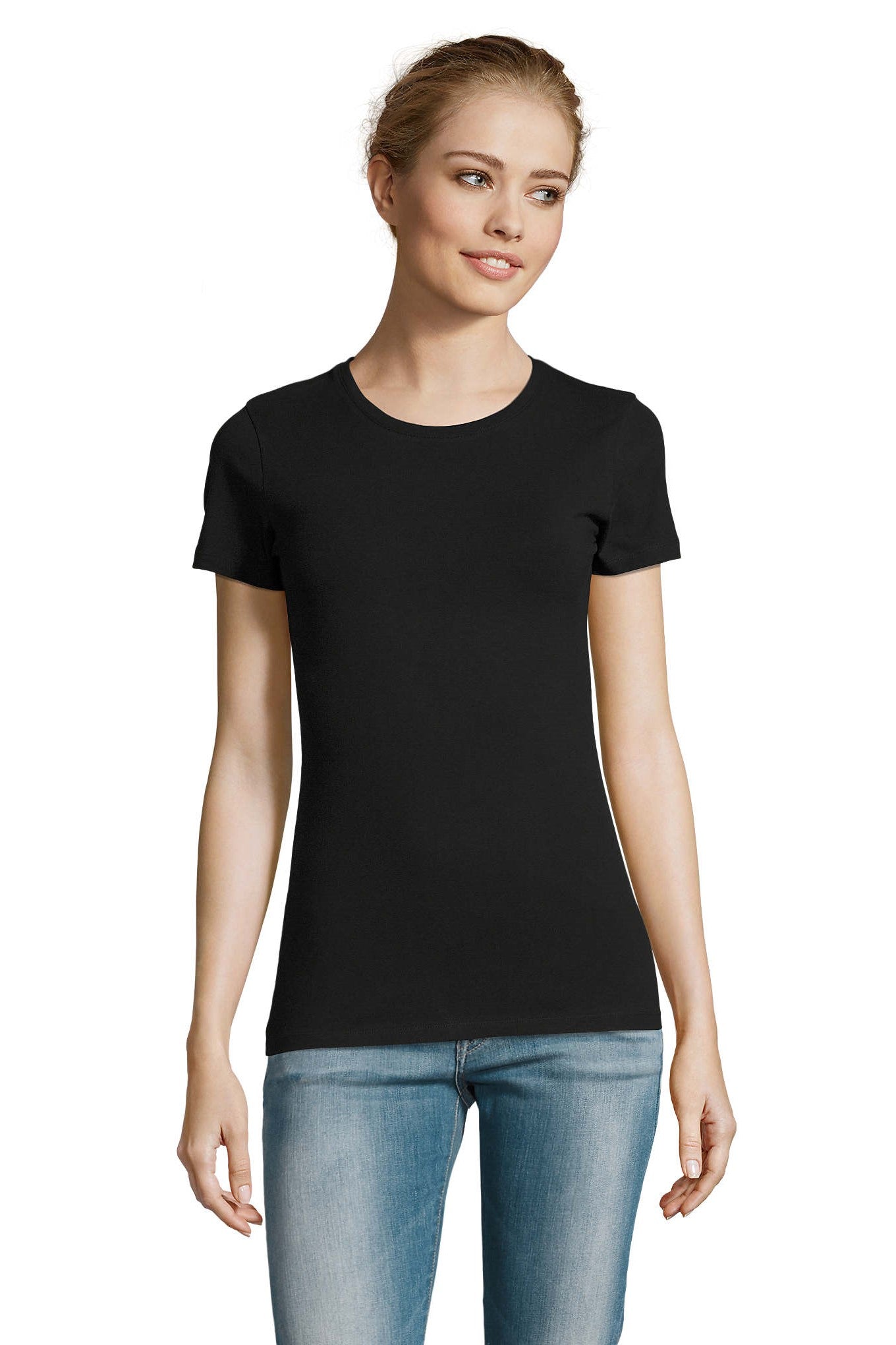 T-shirt donna cotone stretch Millenium 190 gr