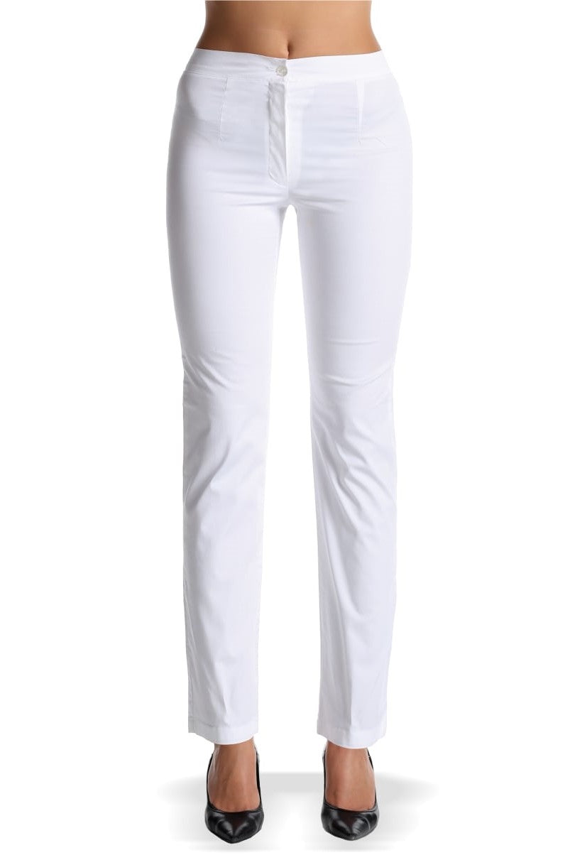 Pantaloni donna elasticizzati a vita alta Parigi